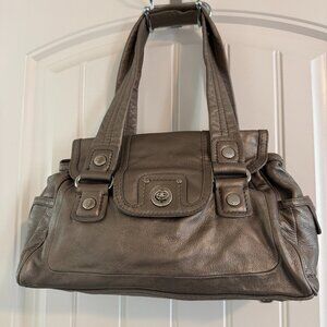 Marc by Marc Jacobs Classic Turnlock Leather Shoulder Bag – Taupe